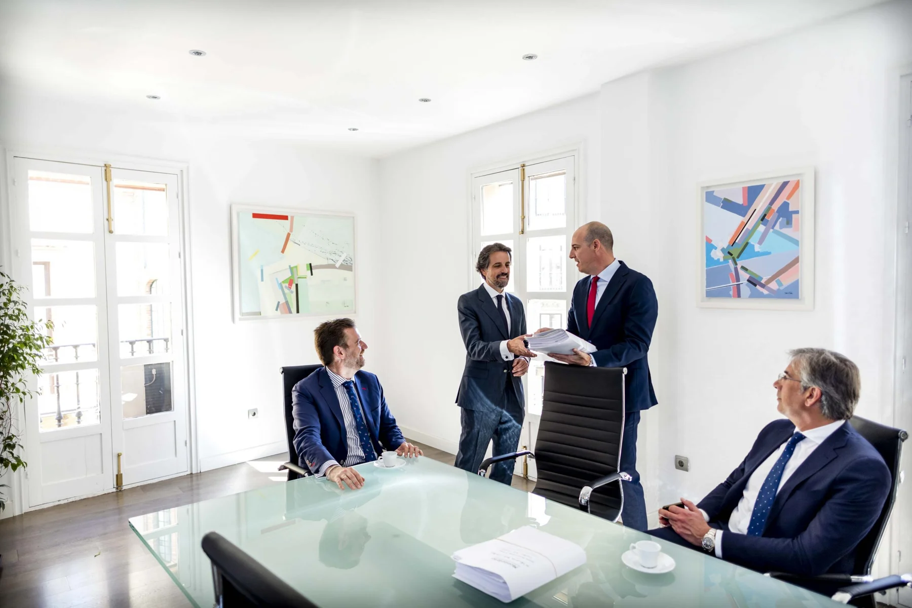 Montelirio partners meeting at the office