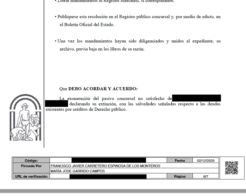 Exoneramos más de 31.000 € de deuda a un cliente gracias a la Ley de la Segunda Oportunidad